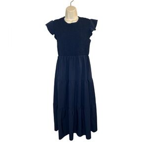 Elegant Navy Blue Women's Dress